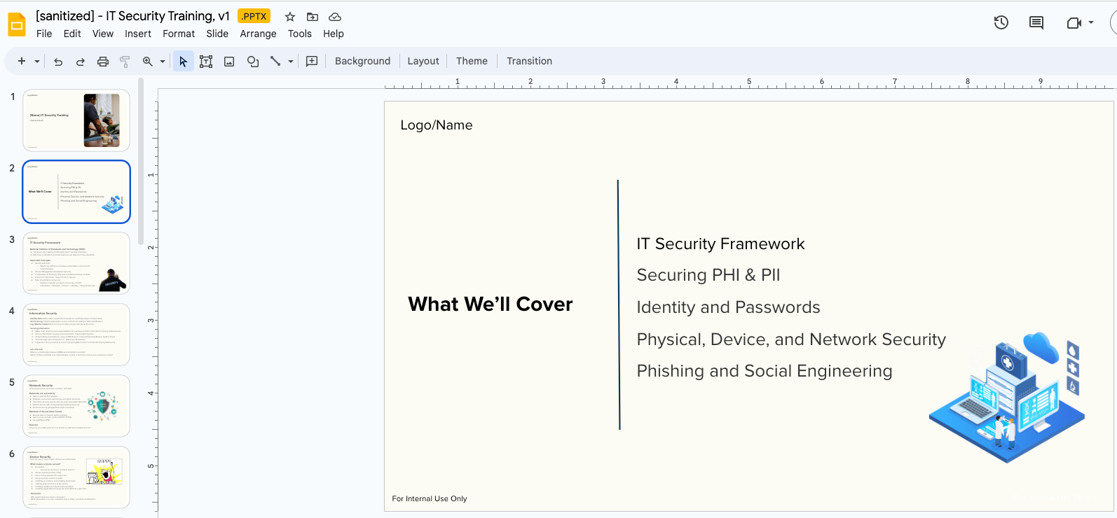 Security Training Deck
